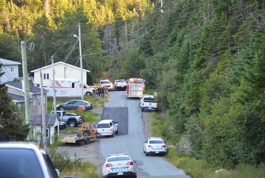 Emergency vehicles could be seen in Beau Bois responding to an ATV collision that occurred in a wooded area outside of the community.