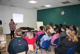 Staff at the Marystown YMCA took part in autism awareness training on Monday evening, Oct. 29.