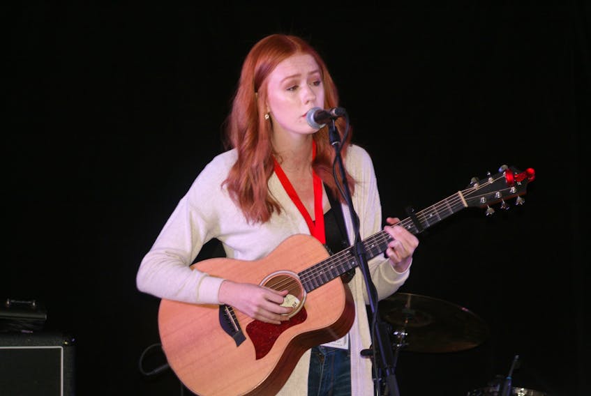 Rachel Cousins was among the list of performers at the Marystown Hotel and Convention Centre on Wednesday, Oct. 10.