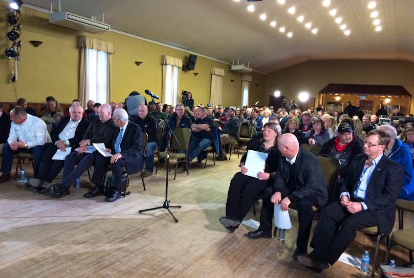 Over 200 people attended an information session hosted by Grieg NL at St. Gabriel’s Hall in Marystown on Tuesday.