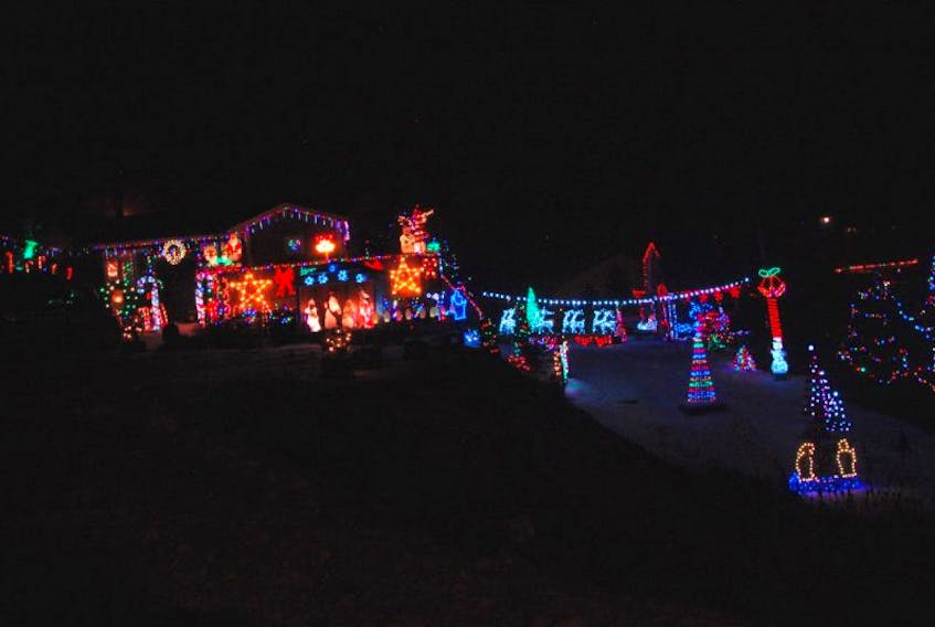 The home of Sandy and Mary Francis always attracts a lot of attention this time of year thanks to their Christmas light display.