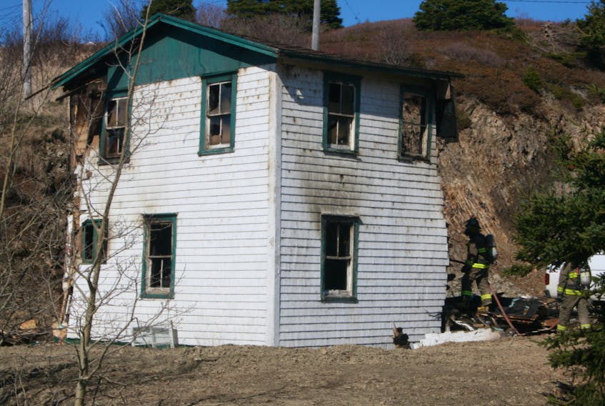 Members of the Marystown Volunteer Fire Department were called back to the scene of a house fire on Sunday, May 13 after security watching the property saw smoke coming from inside the structure.