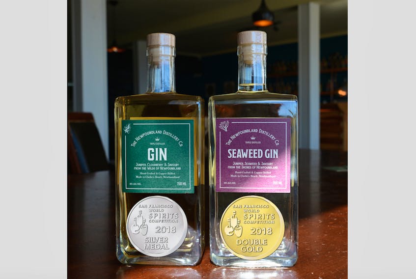 The Newfoundland Distillery Company’s seaweed gin and cloudberry gin were both recognized with medals at the San Francisco World Spirit Competition.