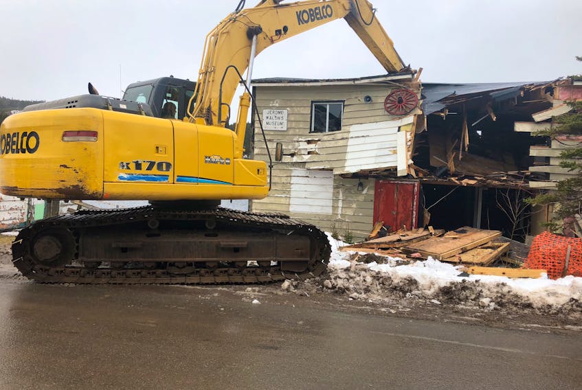 Jerome Walsh’s Museum in the Little Bay area of Marystown was torn down on Tuesday, Dec. 18.