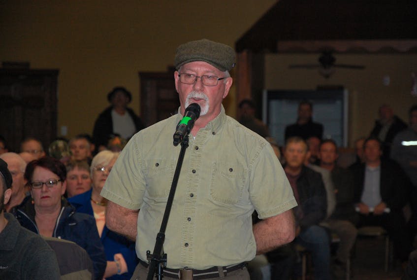 John Baker was among those in attendance at Grieg NL’s information session in Marystown on March 13. Baker took the opportunity to voice his concerns to the panel. - SALTWIRE NETWORK FILE PHOTO