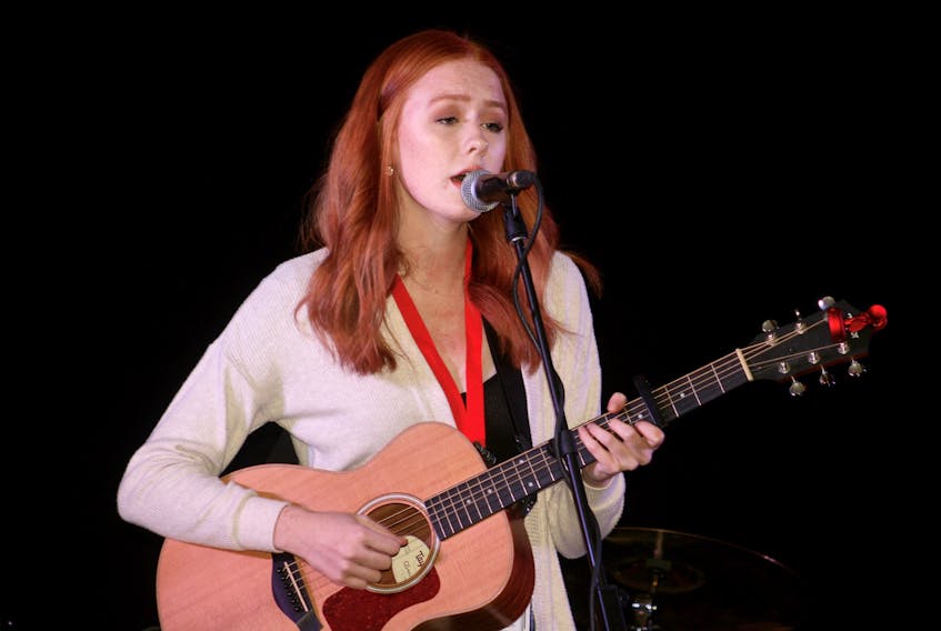 Rachel Cousins performing at the Marystown Hotel and Convention Centre during the Live At Heart Newfoundland Global Music Conference held last October.
