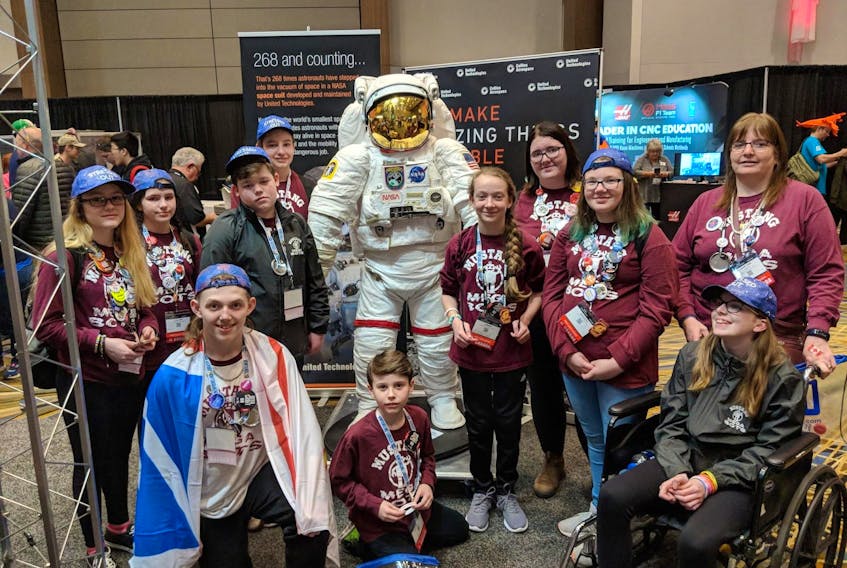The Holy Name of Mary Academy Mustang Megabots travelled to Detroit, MI, for the FIRST Lego League World Championships last month. Members of the team include Olivia Strang, Brianna Pike, Aleczander Tarrant, Adam Strang, Logan Strang, Lillian Flannigan, Amber Isaacs, Kassie Clarke, Maddie Brockerville and E.J. Roul. Their coach is Jean ann Lambert.