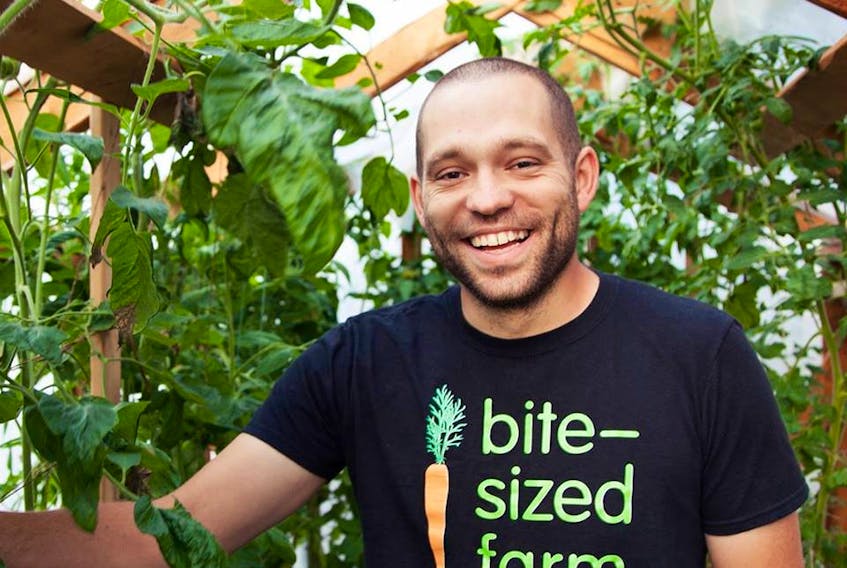 After stints in the non-profit and public sectors, Ian Froude of St. John’s has moved into the entrepreneurial world with the Bite-sized Farm, a small-scale operation that sells organically grown produce for sale at the local farmer’s market, directly to restaurants and through a community supported agriculture business model.