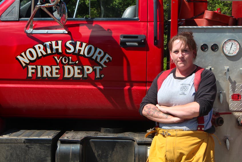 Kristen MacEachern, deputy fire chief for the North Shore Fire Department, and one of many people in District #1 of the Municipality of Antigonish County who are frustrated with unreliable (and sometimes non-existent) wireless coverage in Antigonish County.