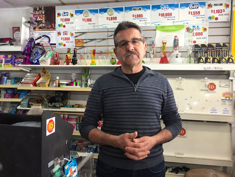 George Joukhadar, the proprietor of Fenwick Convenience store in Halifax, says he always checks for ID when someone who looks underage asks to buy a lottery ticket. He is shown in his store on Saturday, Feb. 15, 2020.