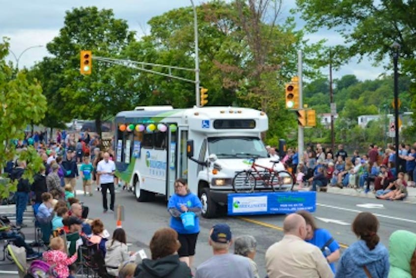 Bridgewater Transit at its first introduction during last year’s South Shore Exhibition parade. (Bridgewater Transit)