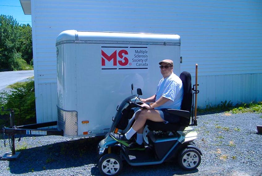 James Swinimer is making plans to travel on his mobility scooter from Lunenburg to Halifax following the Rum Runners Trail on July 21, to raise money for Multiple Sclerosis Society of Canada and Leukemia and Lymphoma Society of Canada. -Tracey Swinimer