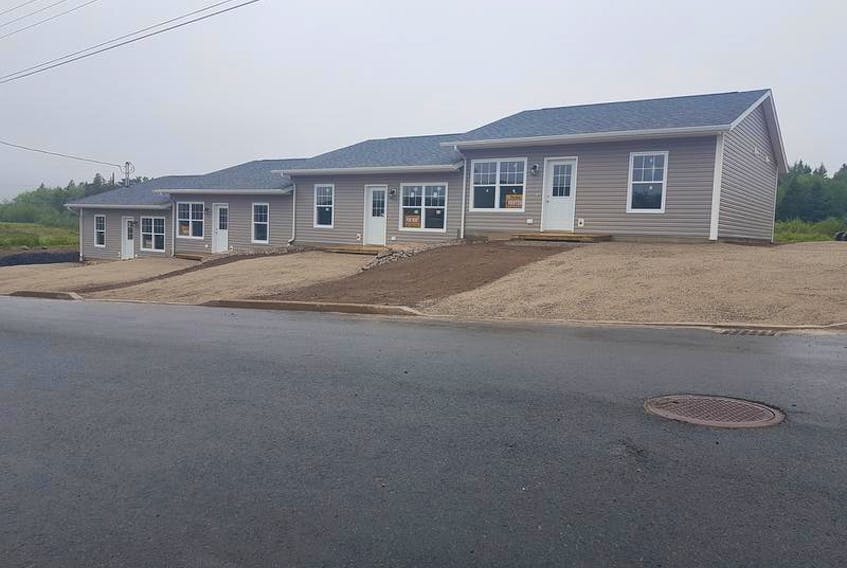 The first of several four-unit, energy efficient residential buildings geared towards active seniors has just been completed on Adams Street in the Town of Lunenburg by Stonehurst Development.