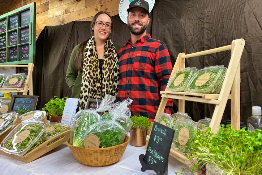 Jenna d’Entremont and Scott Nickerson can't wait to tell you about the "Micro greens with Mega Nutrients" they grow.