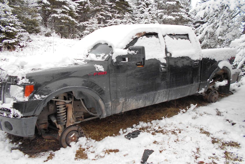 A truck reported stolen out of Bay Roberts on Jan. was located on an ATV trail in Whitbourne on Jan. 15.