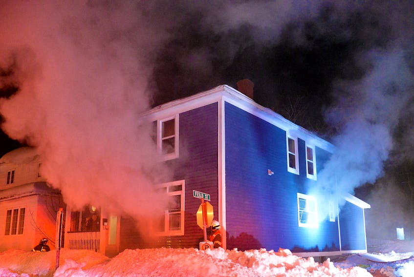 Fire caused significant damage to an apartment in St. John's Sunday night. Keith Gosse/The Telegram