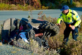 One man was seriously injured during an ATV accident in Torbay Monday afternoon. Keith Gosse/The Telegram