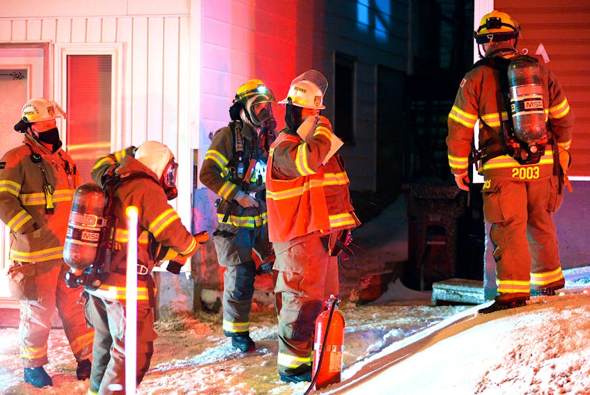 Firefighters made quick work of a kitchen fire in St. John's Sunday night. Keith Gosse/The Telegram