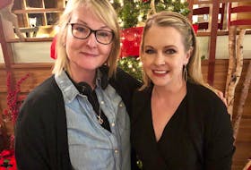 Award-winning St. John’s filmmaker Deanne Foley (left) with actor Melissa Joan Hart on the set of “Christmas Reservations,” a TV movie set to premiere on Lifetime in the United States Nov. 2, and in Canada on a date to be announced. Foley directed the film, which was shot in Nevada last spring.