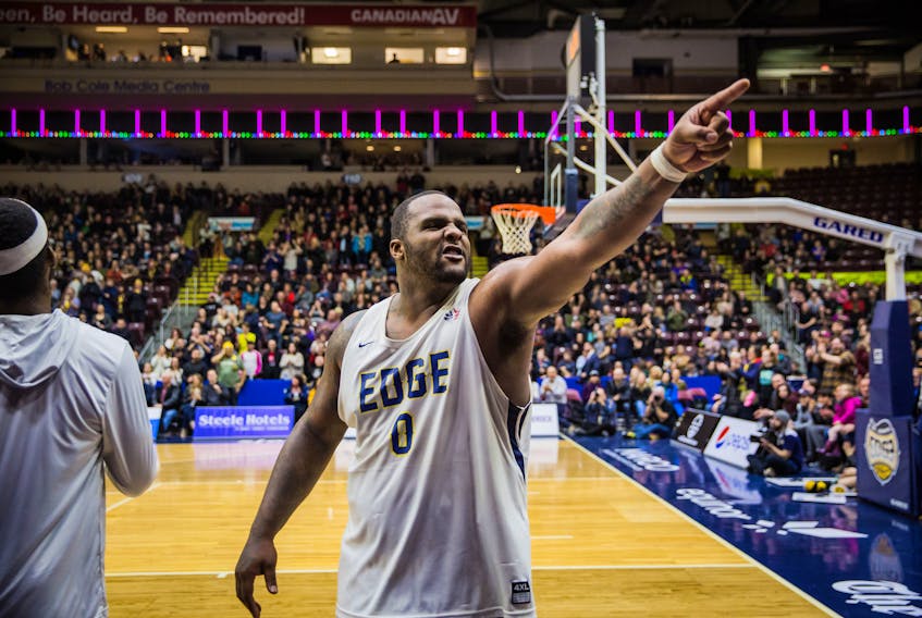 Glen Davis was well-known for engaging with fans when he played with the National Basketball of Canada’s St. John’s Edge last season. That hasn’t changed during his time in the Big3, the high-profile off-season, three-on-three professional league. — St. John’s Edge photo/Jeff Parsons