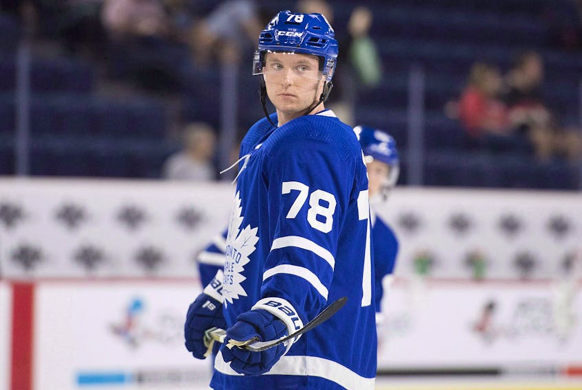 After showing steady improvement last season in the American Hockey League, his first as a pro, Swedish defenceman Rasmus Sandin has emerged as a candidate to win a job on the Toronto Maple Leafs’ roster this season.