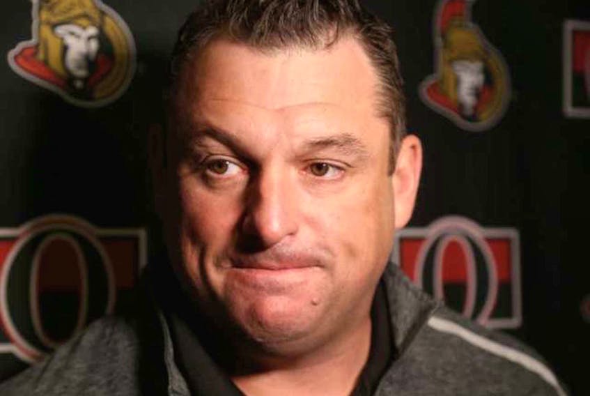 Ottawa Senators head coach D.J. Smith spent five years as a defenceman with the American Hockey League's St. John's Maple Leafs and is among the AHL Leafs' all-time leaders in games played.— Postmedia file photo