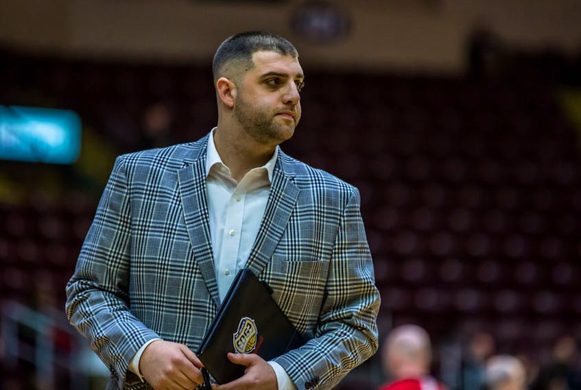 The expectations are that Steve Marcus will be head coach of the St. John’s Edge for the upcoming NBL Canada season, but officially, he still holds the “interim” label that came when he took over the team late last season. — St. John’s Edge photo/Jeff Parsons