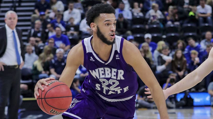 Ryan Richardson (22) was named to the Big Sky All-Conference team during his senior season at Weber State University. — Weber State Athletics