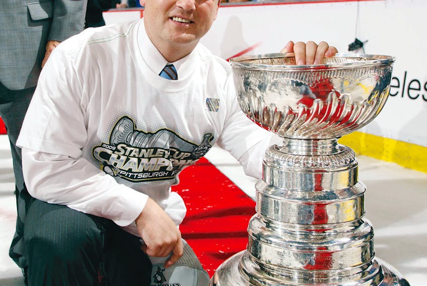 Derek Clancey of St. John’s has his name on the Stanley Cup three times after the Pittsburgh Penguins won the Cup in 2009, 2016 and ’17 with Clancey as the team’s Director of Pro Scouting. — Pittsburgh Penguins file photo