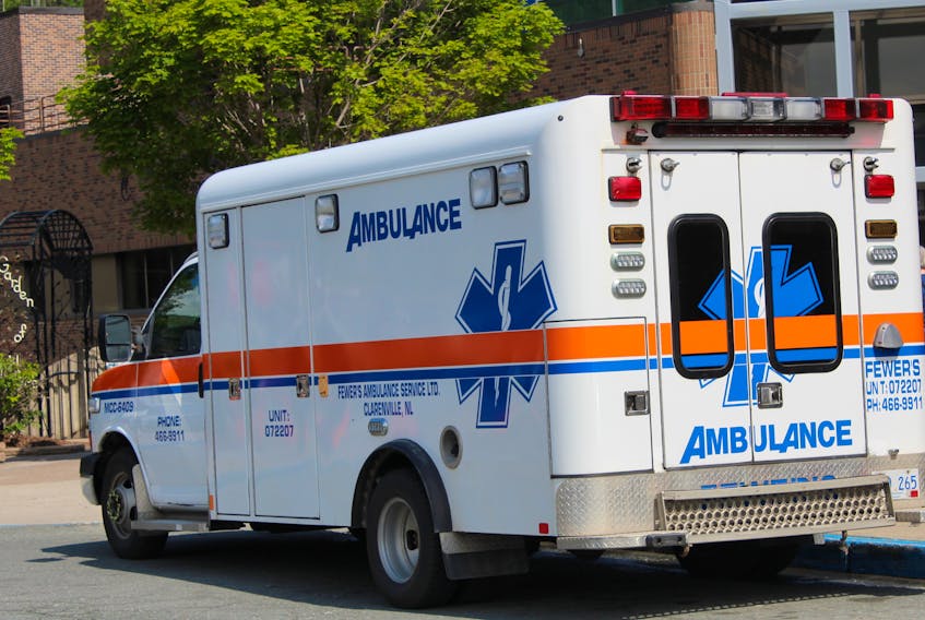 An Eastern Health ambulance at the Health Sciences Centre in St. John’s. —