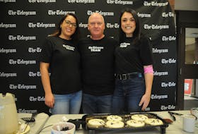 Pictured, from the left, are Kayla Ward, Peter Thompson and Dana Brewer, who are all part of The Telegram's advertising and sales team.