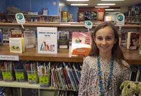 Kirsten O’Leary, 10, who served as the Provincial Children’s Librarian for a day after winning a summer reading contest through the Newfoundland and Labrador Public Libraries.