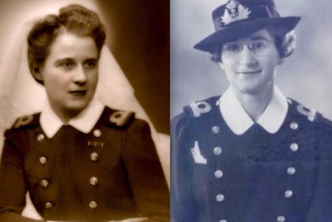Sub-Lt. Agnes Wilkie (right), who died when the SS Caribou was torpedoed in 1942, was the only known Canadian nurse in the Navy, Air Force or Army to be killed by enemy action in the Second World War. Her friend and fellow nurse Margaret Brooke (left) was also on that ferry, but survived its sinkingand went on to live to be 100. — Contributed