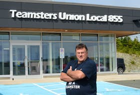 Hubert Dawe of the Teamsters Union, Local 855, pictured outside his office on Mews Place in St. John’s, Newfoundland and Labrador,  on Tuesday morning.