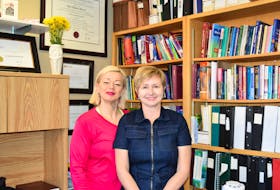 April Pike (left) and Karen Parsons are part of a research team studying the need for support services to aid people experiencing memory loss who are likely in the earliest stages of dementia.