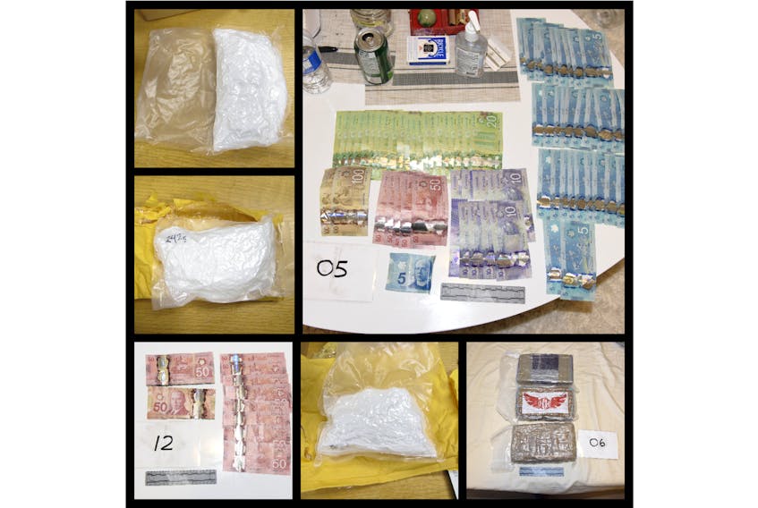 Four kilograms of cocaine and other items consistent with drug trafficking seized in St. John’s and Etobicoke, Ont. on Jan. 18.