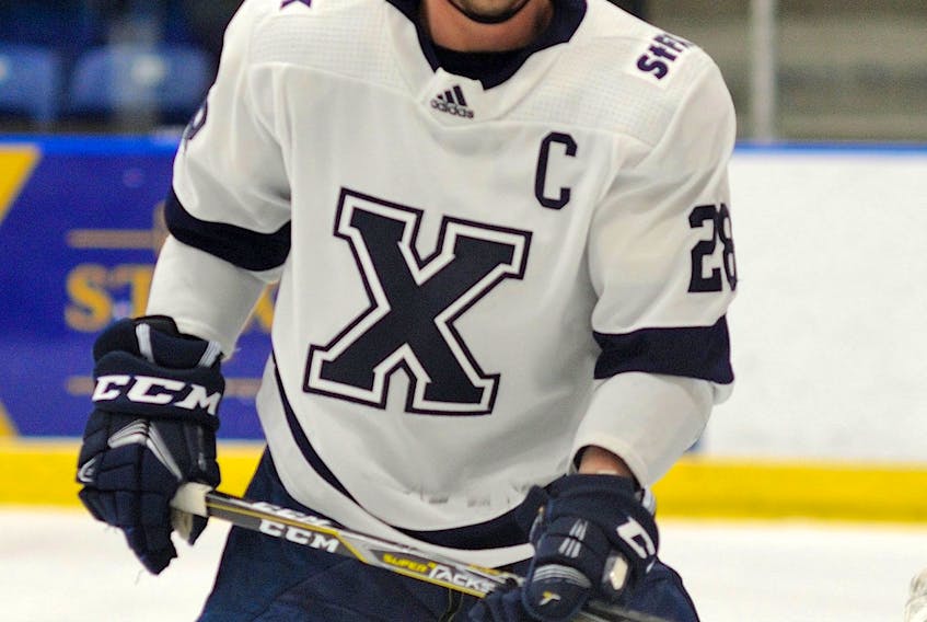 Before turning pro during a short stay with the Newfoundland Growlers earlier this season, Mark Tremaine appeared in a school-record 146 games during his five years with the St. Francis Xavier University X-Men. — ST FX/Athletics