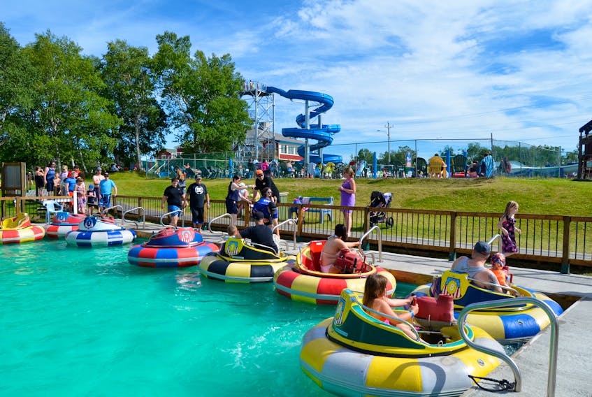 The owners of the Splash 'n Putt resort on the Trans Canada Highway near Glovertown have already decided not to operate the waterpark party of their business this summer. Now, they are trying to decide whether it is worth their while to open their cabins. — Splash 'n Putt/Facebook