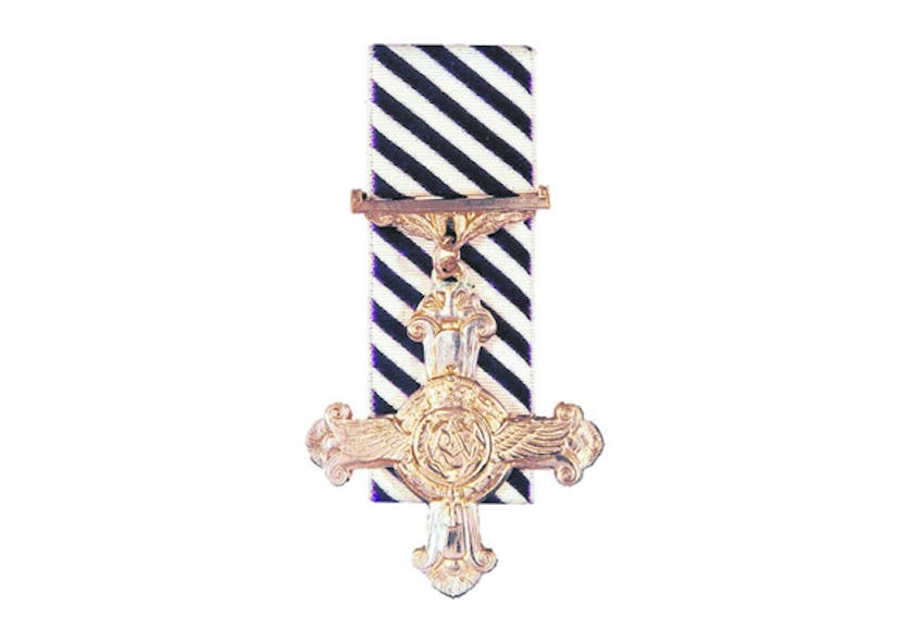 The Distinguished Flying Cross is awarded to officers and warrant officers for acts of courage, valour and devotion while flying in active operations.