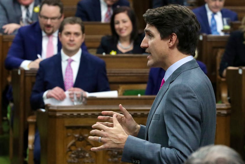 Justin Trudeau speaks during Question Period in the House of Commons on Parliament Hill in Ottawa, Ontario, Canada, April 10, 2019. – Chris Wattie