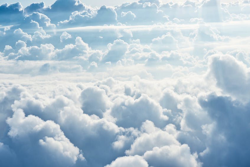 The part of the Earth's atmosphere where clouds form is called the troposphere, the layer closest to the Earth's surface. Cumulus clouds form in the lowest section of the troposphere, usually at around 6,500 feet or below.