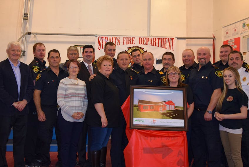 Among the announcements on the Northern Peninsula on Saturday was funding for the NorPen Regional Service Board to construct a new fire hall in Flower’s Cove. Submitted Photo