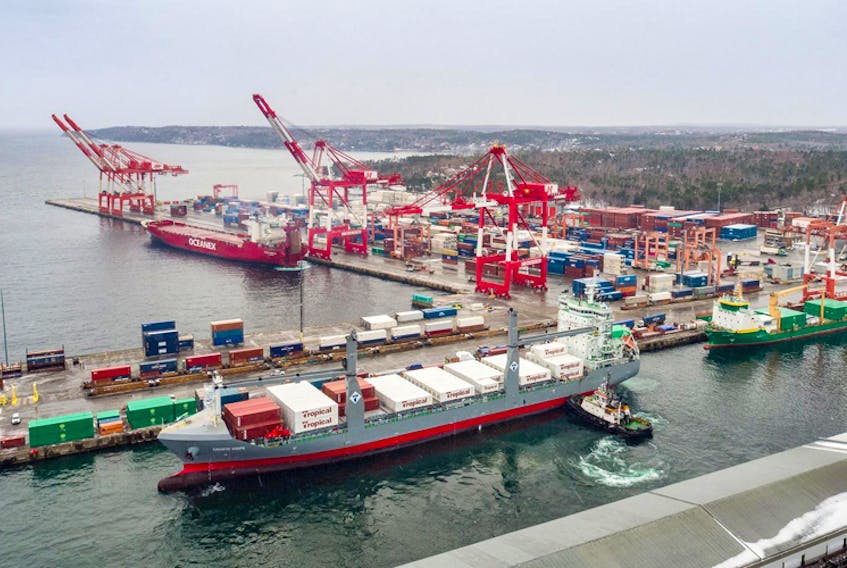 The vessel Tropic Hope has made its inaugural call at Halifax’s Halterm Container Terminal recently.