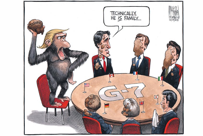 Bruce MacKinnon's editorial cartoon for June 8, 2018.