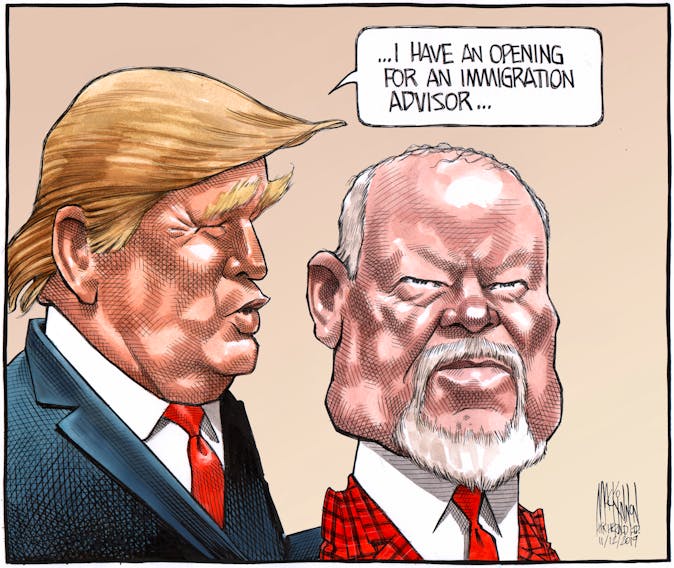 Bruce MacKinnon's editorial cartoon for Nov. 13, 2019.