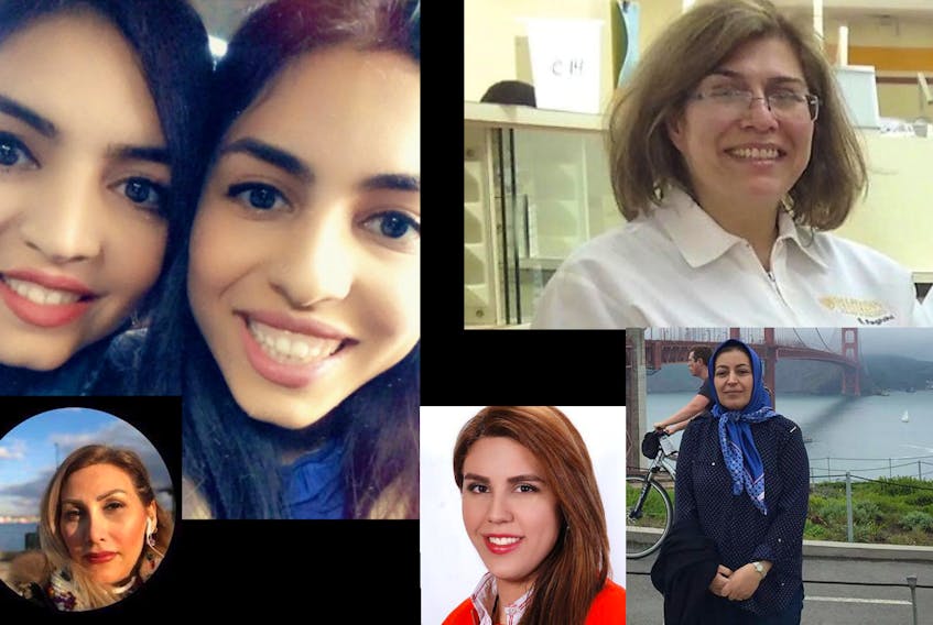 Several people with strong Nova Scotian connections died in the Jan. 8 jetliner crash in Iran, including (clockwise from top left): Masoumeh and Mandeih Ghavi, Dr. Sharieh Faghihi, Shekoufeh Choupannejad, Fatemeh Mahmoodi, and Maryam Malek.