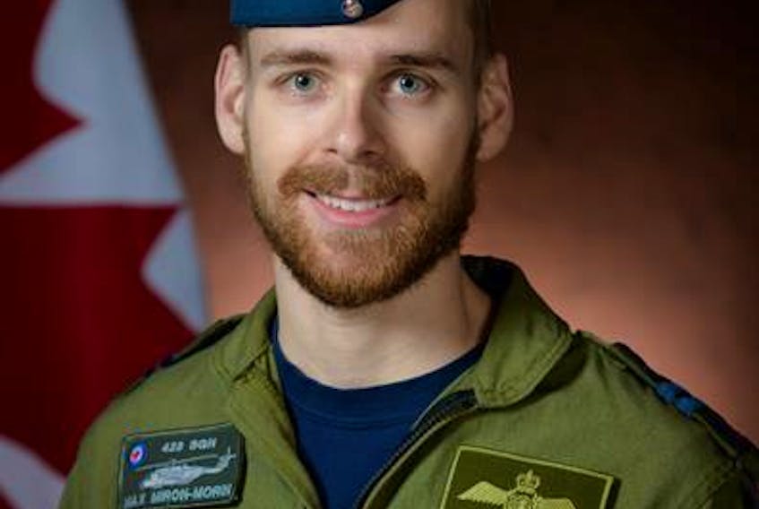 Capt. Maxime Miron-Morin, Air Combat Systems Officer, originally from Trois-Rivières, Qué. One of five people missing from the six-person crew of a Canadian Navy Cyclone helicopter that crashed into the Ionian Sea on April 29, 2020.