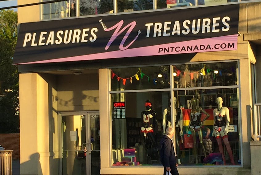 Halifax sex shop Pleasures and Treasures was robbed on Sept. 12, 2019.