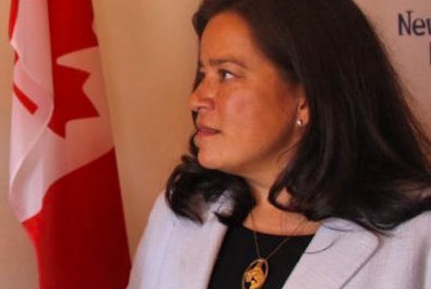 Jody Wilson-Raybould is shown in a SaltWire file photo during funding announcement in St. John’s. N.L. in late 2017 when she was still Attorney General.