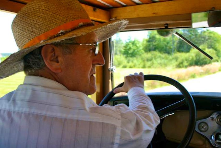 A favourite excursion for Laurent d’Entremont is taking a drive in one of his vintage vehicles.